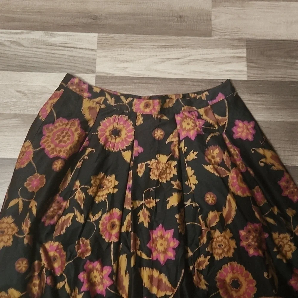 Peck & Peck Collection 50's Inspired Floral Skirt Size 10 Bohemian